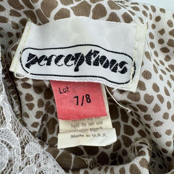 Vintage Perceptions 7/8 Prairie Dress Lace Collar Modest Cottagecore Made USA - Picture 3 of 12